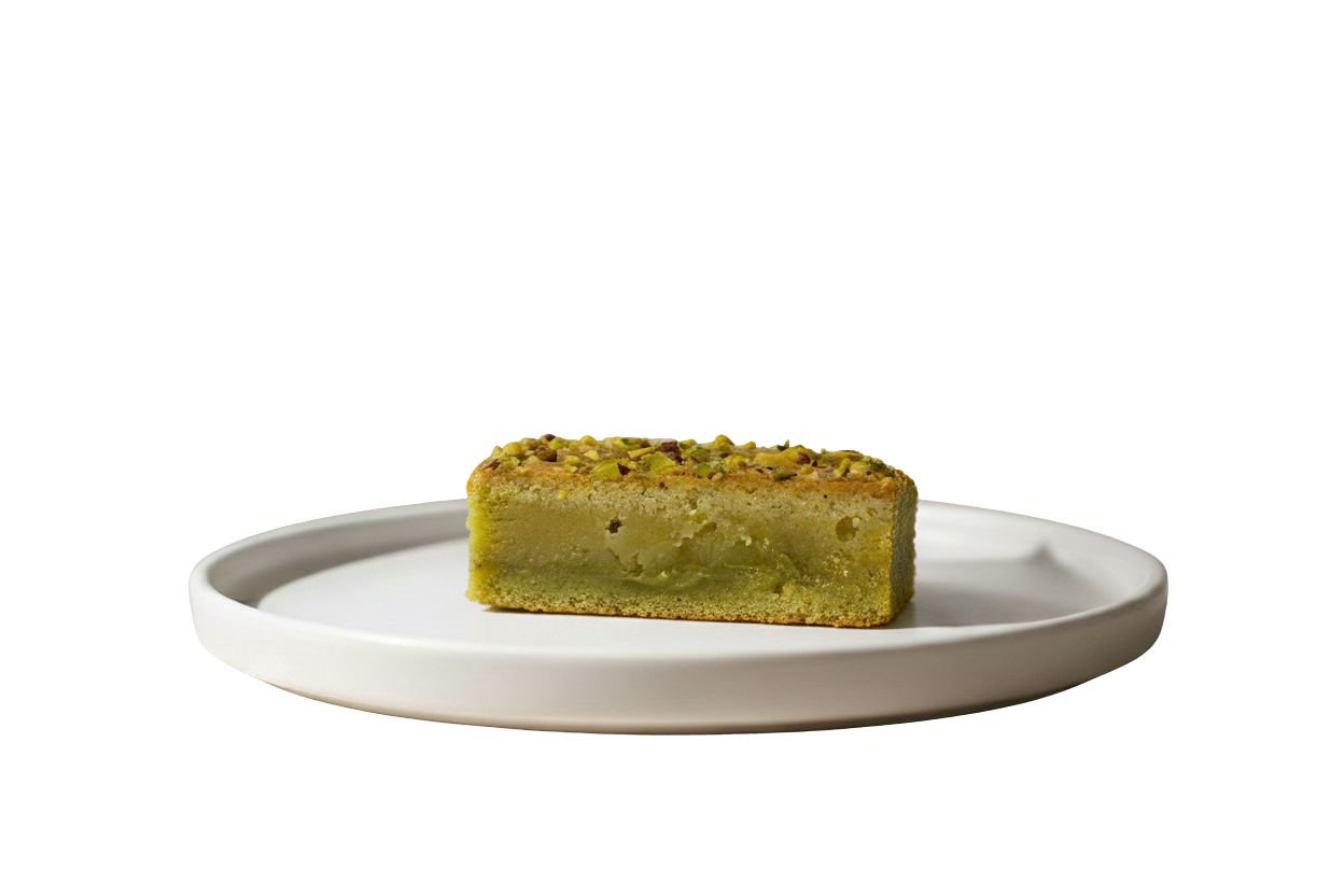 Blondie de Chocolate Blanco y Pistacho