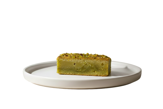Blondie de Chocolate Blanco y Pistacho