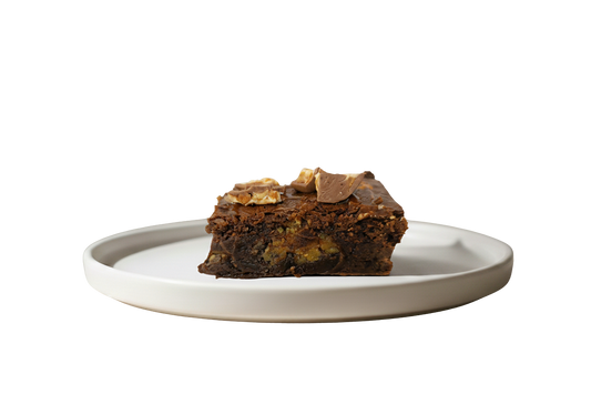 Brownie de Chocolate Negro y Toffe Salado Casero