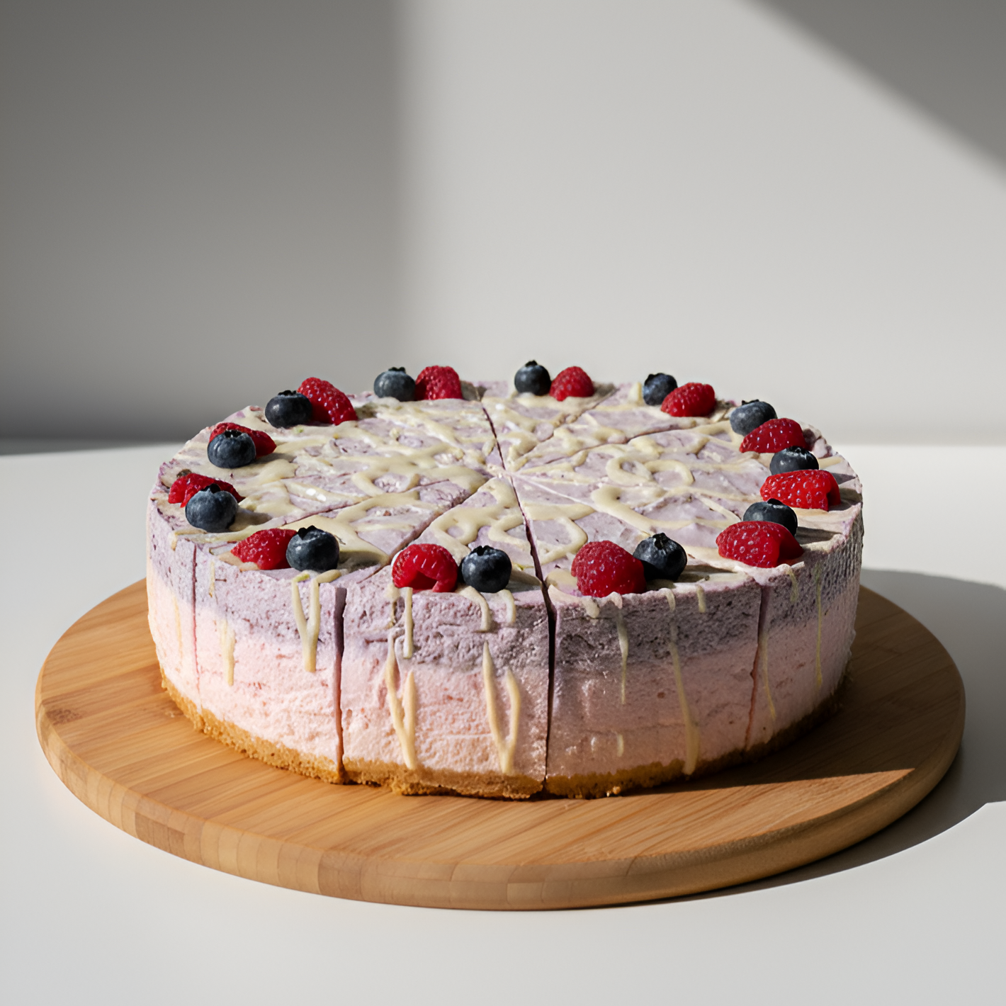 Tartas de tres bayas