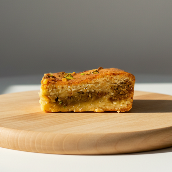 Blondie de Chocolate Blanco y Pistacho