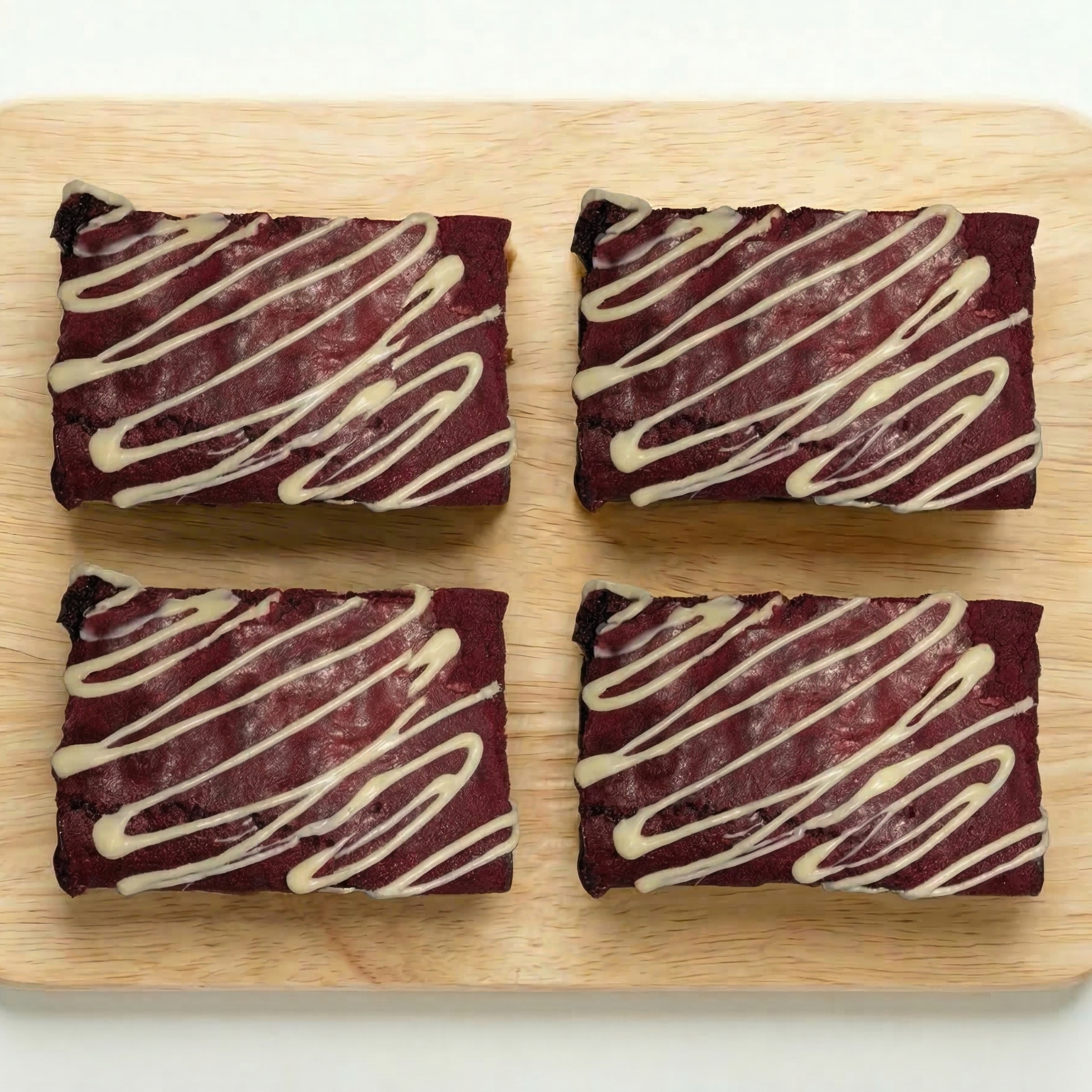 Pack de 4 Brownies: Red Velvet - Pastelería Butterfly