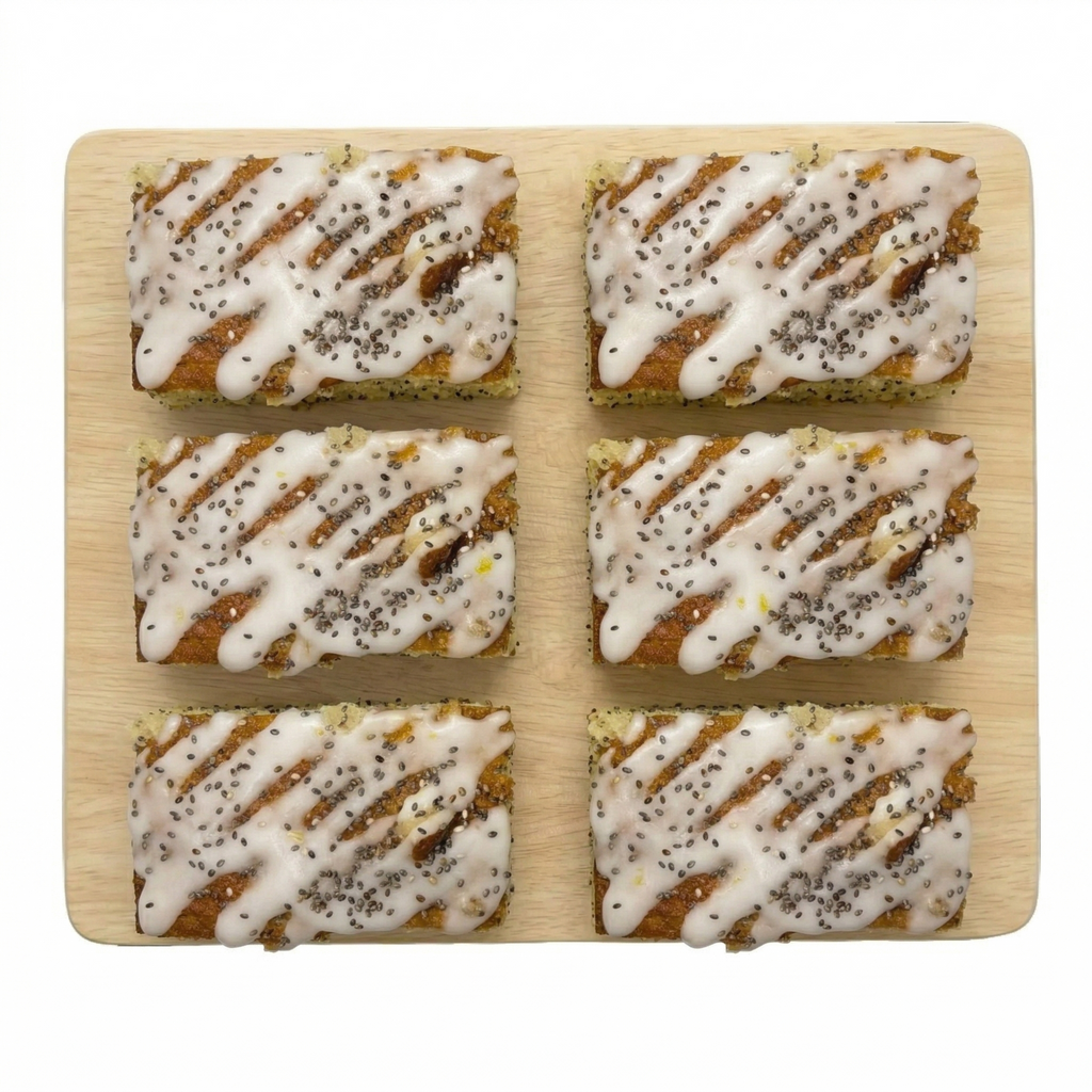 Pack de 6 bizcochos de limón con semillas de amapola. - Pastelería Butterfly