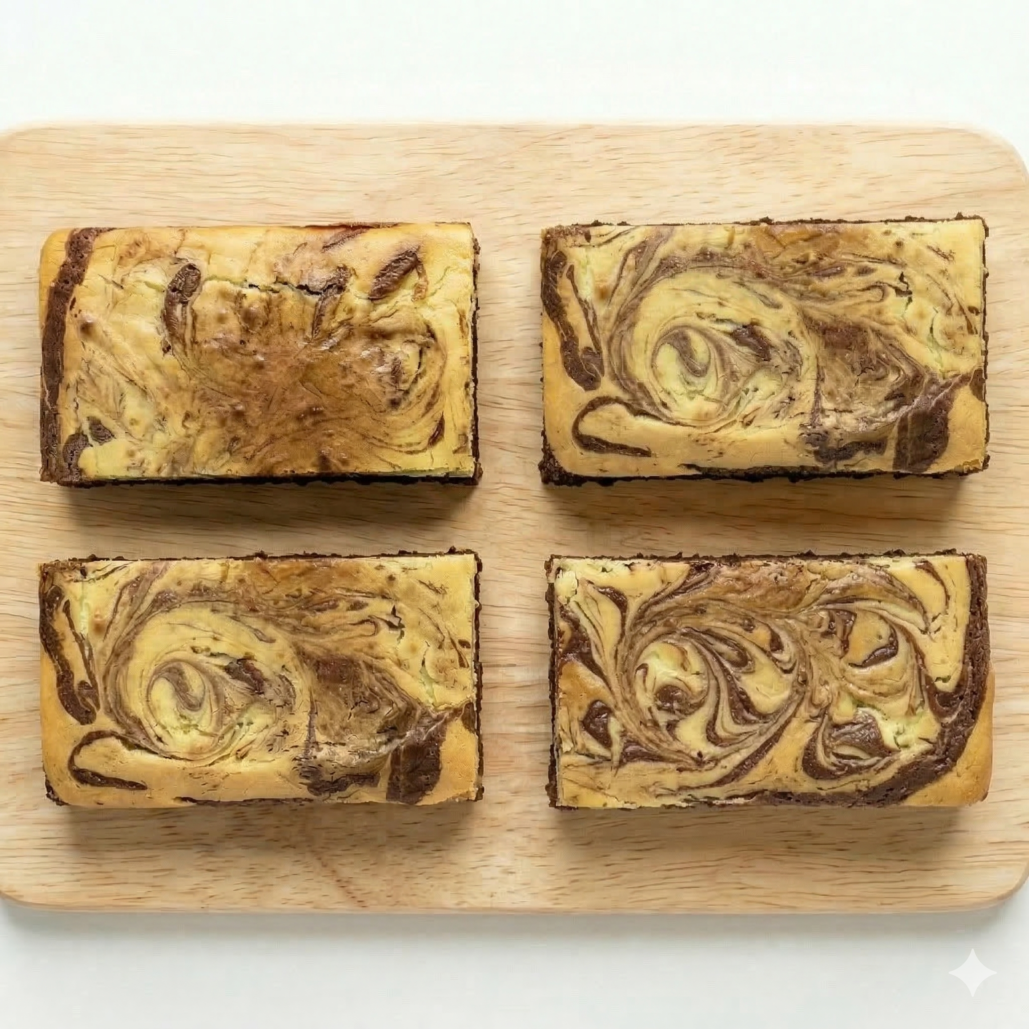 Packs 4 Brownies Mix: 2 brownies con cheesecake de chocolate blanco y 2 blondies o con cheesecake y frambuesa. - Pastelería Butterfly