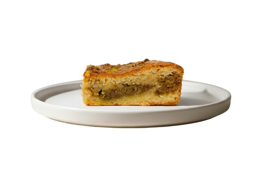 Blondie de Chocolate Blanco y Pistacho